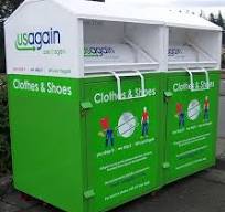 Outdoor Low Price Steel Clothes Waste Bins Clothing Donation Box Clothing  Recycling Bins for Sale