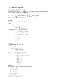 Modul Matematika Kelas Xi Turunan Fungsi