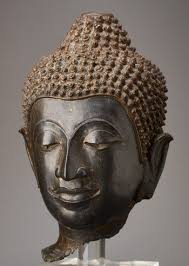 Head Of Buddhacatalog Number Vs0617 433bronzeayutthya Empire Siam Approx 17th To 18th Cent Height Without Base 31 2 Cm With 3 Buddha Buddha Statue Thai Art