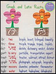 Greek And Latin Roots Anchor Chart Teaching Grammar Root