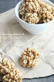 3 Ingredient Honey Almond Cereal Treats Happy Food Healthy Life Food Snacks Cereal Treats