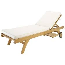 Ecru Sun Lounger Cushion Sunny Maisons Du Monde Sun Lounger Cushions Sun Lounger Lounger