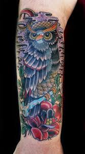 Electric soul tattooing is a 100% custom tattoo shop. Arm New School Eulen Tattoo Von Electric Soul Tattoo
