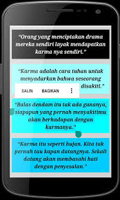 Kutipan kata mutiara pendek tentang kebijakan. Kata Kata Karma For Android Apk Download