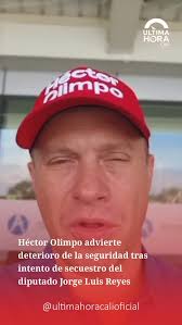 Última hora cali El candidato liberal Héctor Olimpo reaccionó con firmeza  al intento de secuestro del diputado del Valle, Jorge Luis Reyes, hecho que  calificó como una señal alarmante del estado ...