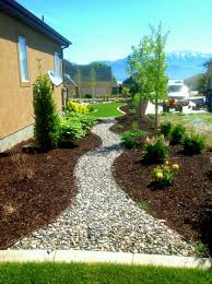 Check out these simple front yard landscaping ideas that you could diy on the weekend. Tipton Landscaping Utah County Landscaping And Design Stone Landscaping Front Yard Garden Design Backyard Landscaping