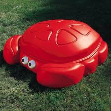 Step2 Crabbie Sandbox Kids Plastic Outdoor Sandbox With Cover Walmart Com Kids Sandbox Sandbox Sandbox Cover