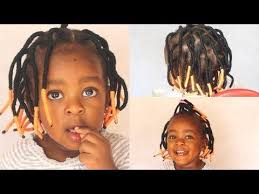 Hairstyles with interwoven wool are trendy, bright. How To Yarn Braids Wraps Kids Edition Neknatural Youtube Twist Hairstyle Kids Kids Hairstyles Yarn Braids