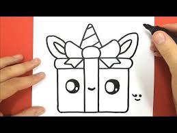 Videotuto Comment Dessiner Un Cadeau Licorne Kawaii Cadeau Comment Dessiner Kawaii Licorne Ht Dessin Cadeau Comment Dessiner Des Cadeaux Dessin Kawaii