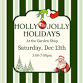 Holly Jolly Holidays- Saturday, Dec 13th event image