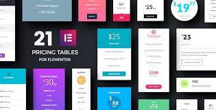 Pricing Tables Addons For Elementor Page Builder By Unitecms Price Tables For Elementor Page Builder The Bes Plugins Wordpress Website Design Blogger Templates