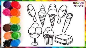 Como Dibujar Y Pintar Helados De Arco Iris Dibujos Para Ninos Learn Dibujos Para Ninos Dibujos Tutorial De Dibujo