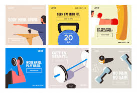 Gym Fitness Social Media Post Collection Instagram Social Media Infographic Social Media Post Social Media Poster