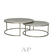 Here's an ikea hack where you can acheive (and afford!) that gold and white marble as much as i want an exquisite coffee table, i am perfectly fine getting my hands dirty and doing a diy to get the look i want. Elle Round Marble Nest Coffee Table Set Of 2 Https Apfurniture Com Au