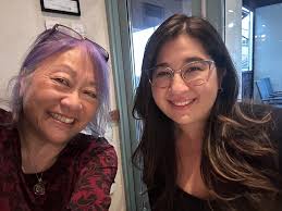 After my talk at the Jamaica Queens Library with Suzi Ronson, I went for a  meal with Alison Jennings and Tim Jennings. Also joining us were my  daughter Lara Visconti and Christopher