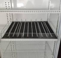 Bolton Tools A Group of 8 Gravity Feed Roller Shelves with Bottle Organizer