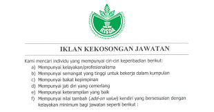 Jawatan kosong 2020 (kerajaan & swasta). Permohonan Jawatan Kosong Di Risda Kelayakan Diploma Ijazah