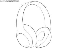 How To Draw Headphones Easy Headphones Drawing Headphones Art Headphone Sketch It's high quality and easy to use. how to draw headphones easy