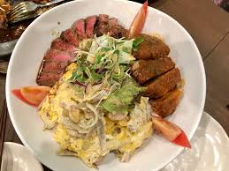 Okayama dinning 銀座 みやけ家の56人の訪問者からの121枚の写真と10個のtipsを見る ボリューム満点、ステーキ、デミカツ、塩親子の乗ったみやけ丼がオススメ!1人でだと多いのでシェアしてね。自信があったら1人でチャレンジ! é–‰åº— ã¿ã‚„ã'å®¶ æ±éŠ€åº§ å±…é…'å±‹ é£Ÿã¹ãƒ­ã‚°