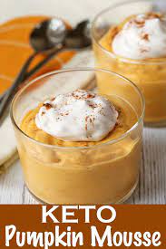 Keto Pumpkin Mousse Pumpkin Mousse Pumpkin Recipes Food Processor Recipes