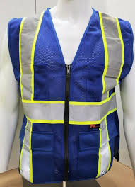 Premium oralite high viz vest. Dunlop Coloured Hi Vis Vest Mens Blue Small For Sale Online Ebay