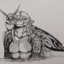 Why I Ceep Drawing Them Omg Uuhhh They Cute Togater Godzilla Mohtra Godzillakingofthemon All Godzilla Monsters Original Godzilla Godzilla