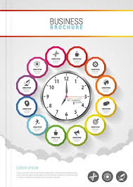 ناقلات الساعات الوقت غلاف الألبوم ألبوم صور تصميم فلاير نشرة قالب Png والمتجهات للتحميل مجانا Business Brochure Brochure Clock