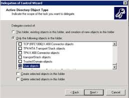 On the tasks to delegate dialog box, click create a custom task to delegate, and then click next. How To Delegate Rights To Unlock User Accounts In Windows 2003 Sadissa B S Blog