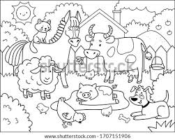 Here's a fun barn coloring page featuring a trio of adorable farm animals! Farm Animal Coloring Pages At Getdrawings Free Download