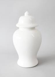 With its serene design and graceful proportions, our lidded ginger jar brings ming style into the modern era. Glossy White Ginger Jar Home Decorating Afloral Com