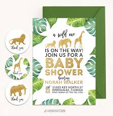 Safari Baby Shower Safari Shower Safari Invitation Golden Safari Invite Gold Safar Safari Baby Shower Invitations Safari Baby Shower Safari Invitations