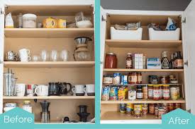 organized kitchen cabinets and drawers