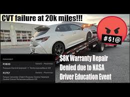 2020 Toyota Corolla SE with 20k mi. CVT Transmission FAILED. $8 ...