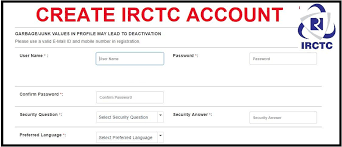 How To Create Irctc Account Accounting Online Training Password Security