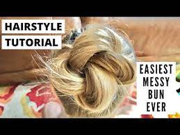 How To Do A Messy Bun With Thin Hair Here Is A Quick And Easy Tutorial On How To Style Thin Hair This Easy Messy Bun Messy Bun Thin Hair