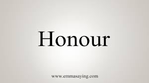 How To Say Honour - YouTube