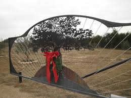 Extra tall wrought iron tree. Colorful Christmas Decoration On Black Wrought Iron Front Gsate Picture Of Bella Vista Ranch Wimberley Tripadvisor