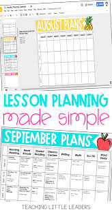 These Monthly Planning Calendar Templates Are The Perfect Teacher Organization Tool For Sum Lesson Plan Templates Lesson Plan Template Free Teacher Time Savers