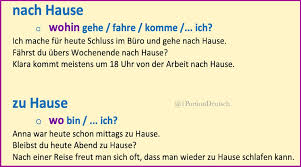 Ich möchte nach hause gehen … deutsch wörterbuch. Eine Portion Deutsch On Twitter Zeit Fur Einen Klassiker Grammatik Wortschatz Was Ist Der Unterschied Zwischen Nach Hause Und Zu Hause