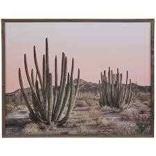 #cacti #pink cactus #cactus art #cactus painting #garden #cacti and desert plants. Desert With Cacti Wood Wall Decor Hobby Lobby 1656727