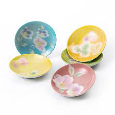 日本ceramic蓝和风陶瓷小碟5个碟子 decorative plates decor tableware