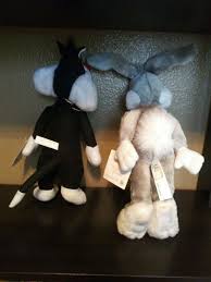 Bugs Bunny & sylvester Plush Vintage 1995 & 97 Ace Novelty Company Looney  Tunes