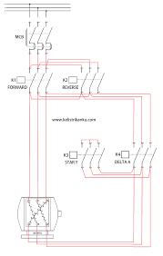 Gambar diagram rangkaian magnet kontactor untuk mo. Membuat Rangkaian Kontrol Motor Listrik 3 Fasa Dua Arah Putaran Star Delta Wijdan Kelistrikan