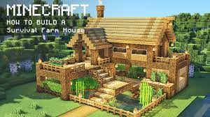 You may want a sturdy minecraft castle built of stone, host to gothic cobblestone features, eerie fireplaces. Minecraft How To Build A Survival Farm House Youtube