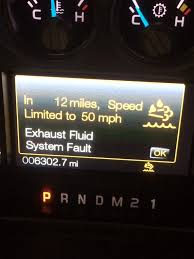 2015 F350 Def System Fault Message The Diesel Stop