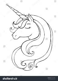 Black And White Unicorn Clipart Unicorn Magical Animal Vector Artwork Black And White Coloring Book Pages For Adults And Kids Love Unicorn Images Unicorn Coloring Pages Unicorn Painting
