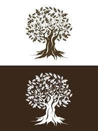 Vector Oak Tree Silhouette Oak Tree Drawings Oak Tree Tattoo Tree Drawing