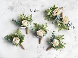 Bulk buy eucalyptus artificial flower online from chinese suppliers on dhgate.com. Fake Rose Faux Eucalyptus Fern Greenery Ivory Boutonniere Silk Flower Woodland Wedding Boutineer Men Corsage Set Buttonholes Prom Lapel Pin In 2021 Diy Wedding Bouquet Fake Flowers Boutineer Wedding Diy Boutonniere Wedding