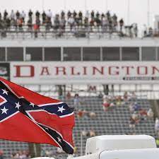 It will no longer be allowed to i could care less about the confederate flag but there are ppl that do and it doesn't make them a the sport is already losing viewers at an alarming rate; Nascar Bans Confederate Flag From All Tracks Due To Associations With Slavery Nascar The Guardian