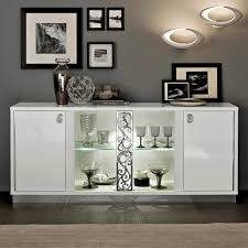Sideboard high gloss grey 80x36x75 cm chipboard. Caligula Italian White High Gloss 4 Door Sideboard 2 Glass Doors
